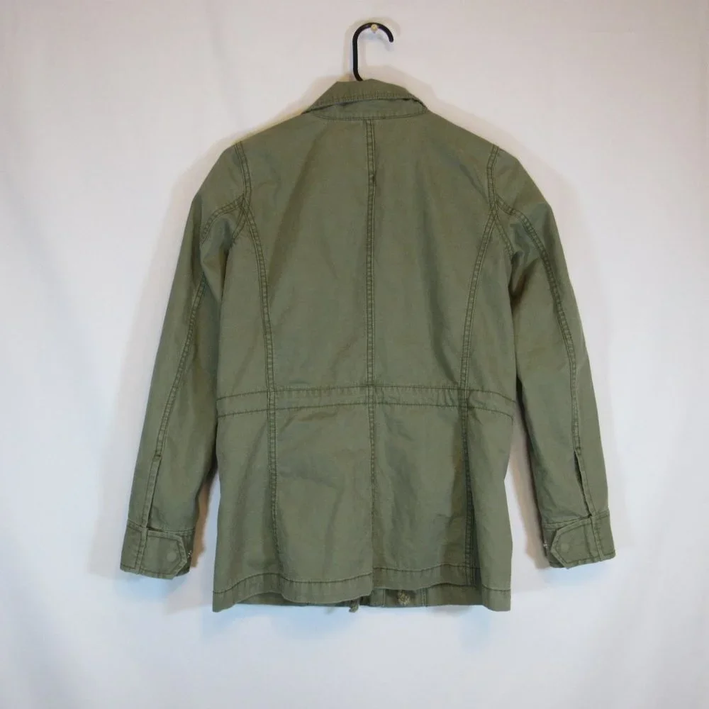 Madewell Military Olive Green Anorak Drawstring Waist Zip Up Jacket Coat… - Picture 7 of 7